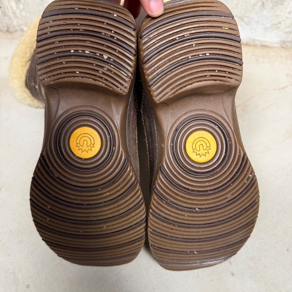 Ulu Womens Brown Leather Shearling Lined Winter Boots Mid Calf Size 7 7KOLL40702 - Picture 6 of 6